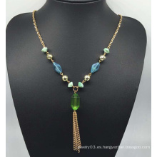 Collar de perlas de perlas de colores (XJW13762)